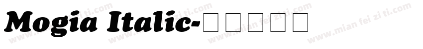 Mogia Italic字体转换